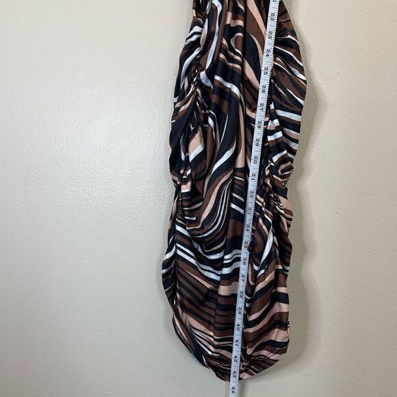 9.NEW! Shein| Striped| Rouched| Mini| Stretch - Picture 8 of 12